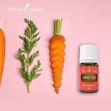 Young Living Carotte: usage polyvalent pour peau et diffusion.
