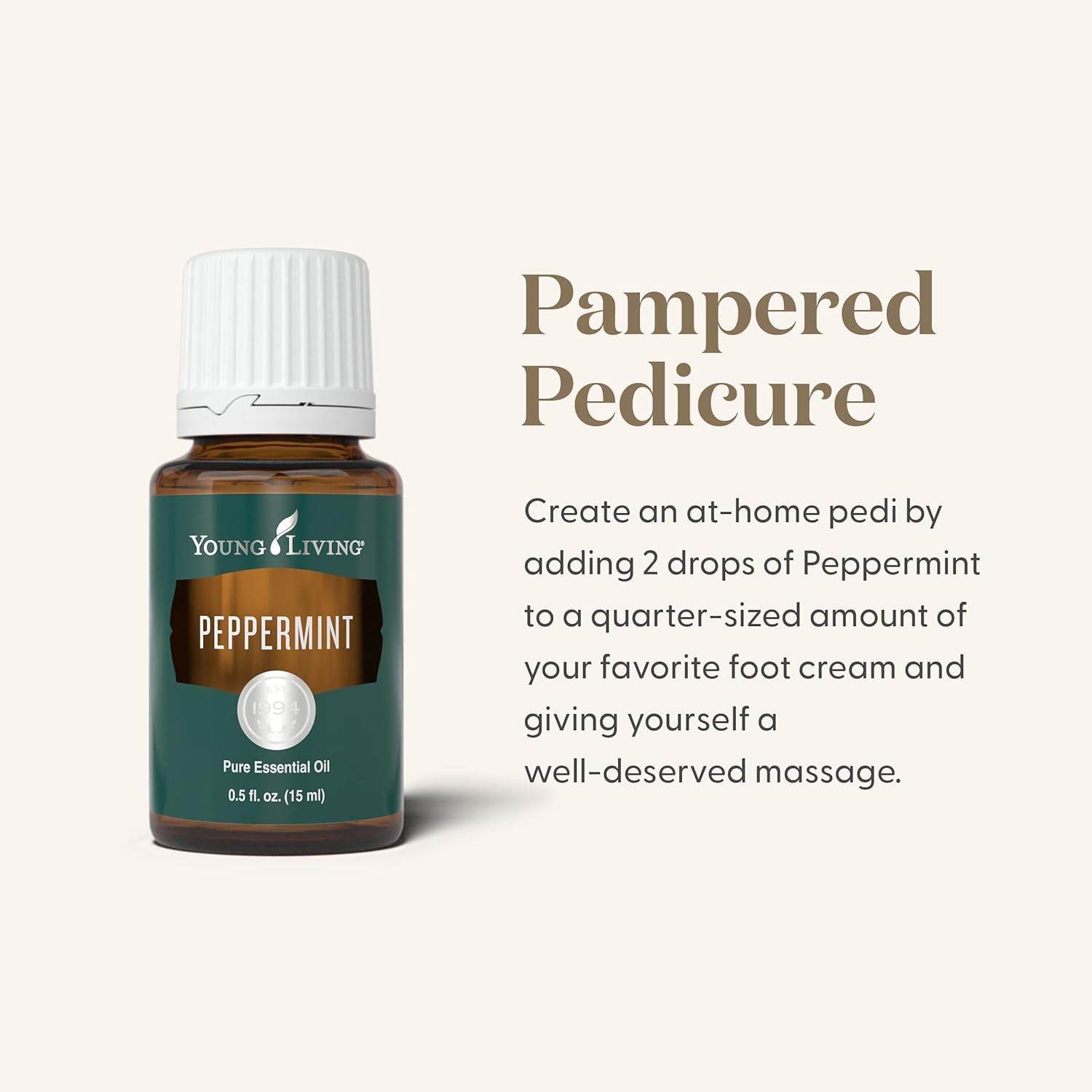 young living menthe poivrée — emballage traçable, gage de pureté et qualité.