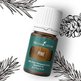 Diffuseur prêt: huile essentielle Pine Young Living pour une ambiance naturelle.