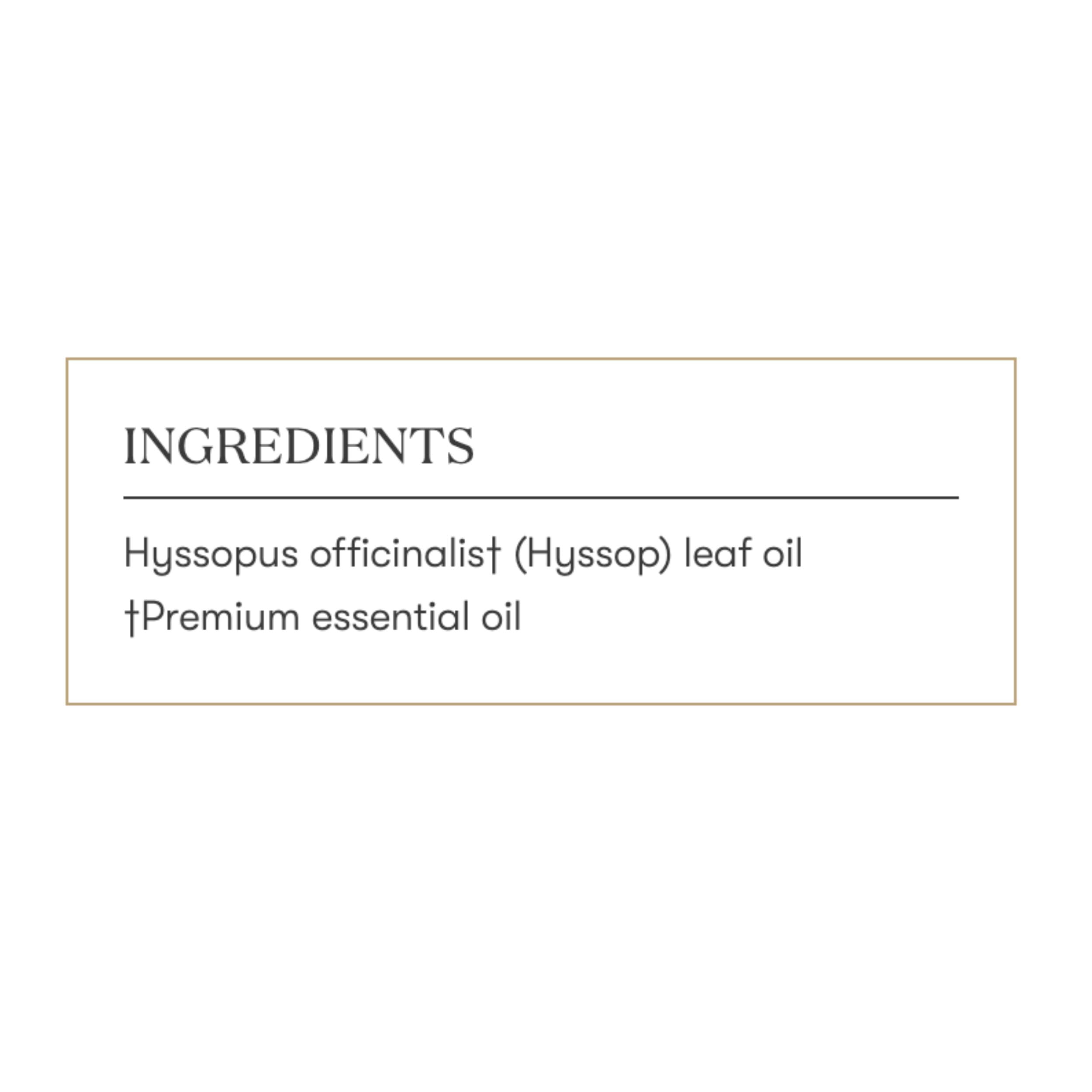 Mélange Relieve It avec Hysope Young Living pour une atmosphère de détente.