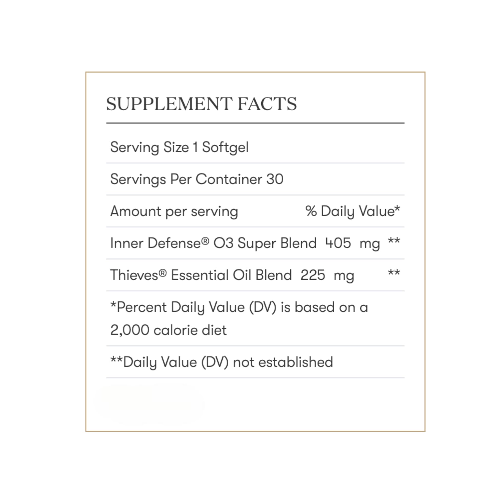 Présentoir magasin Inner Defense - produit sain quotidien recommandé pour votre routine.