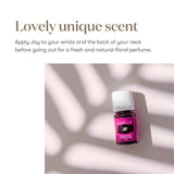 Joy par Young Living, ingredient-seed-to-seal: huile pure issue de fermes responsables.