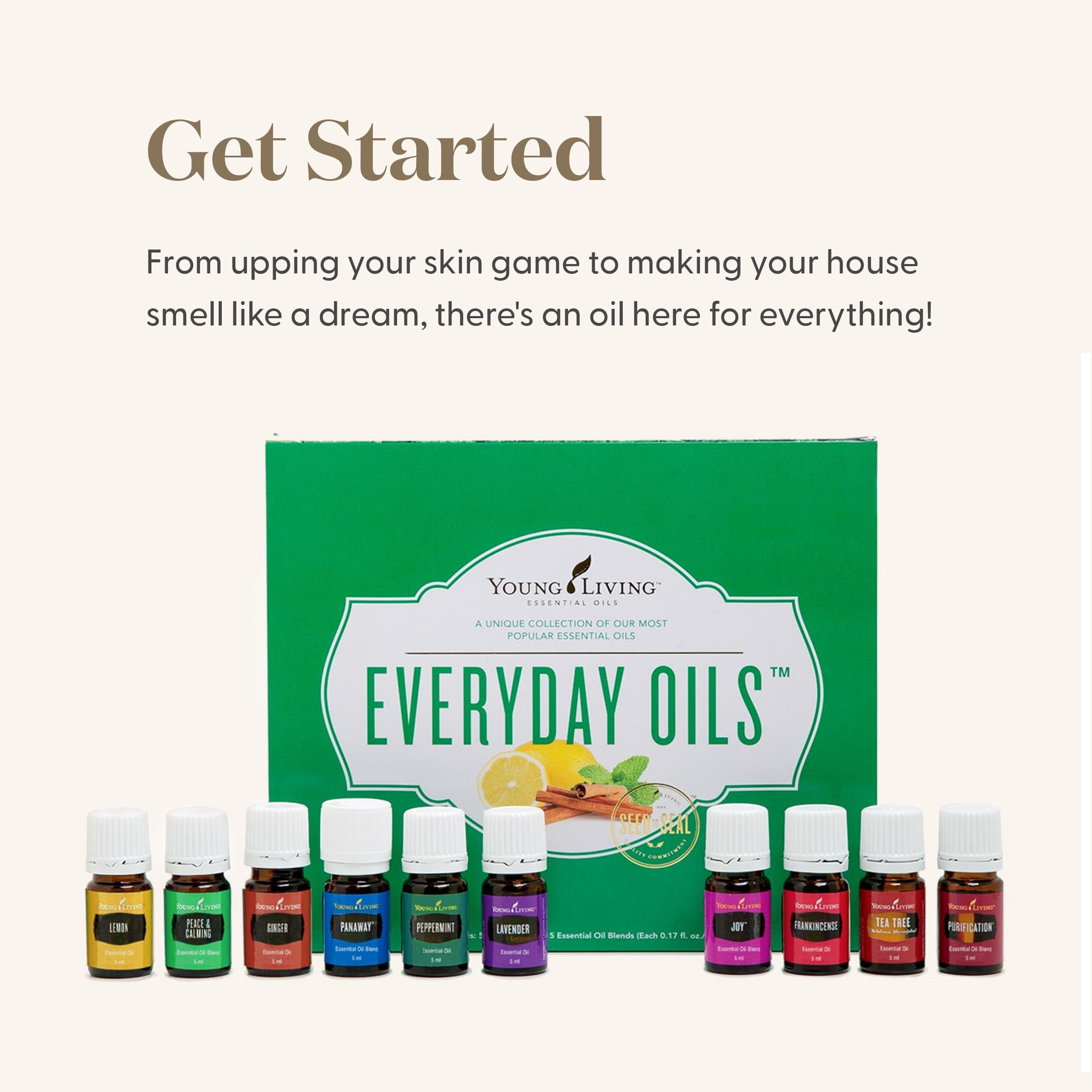 Young Living – kit beauté fait maison, mélange d'huiles pour routines.