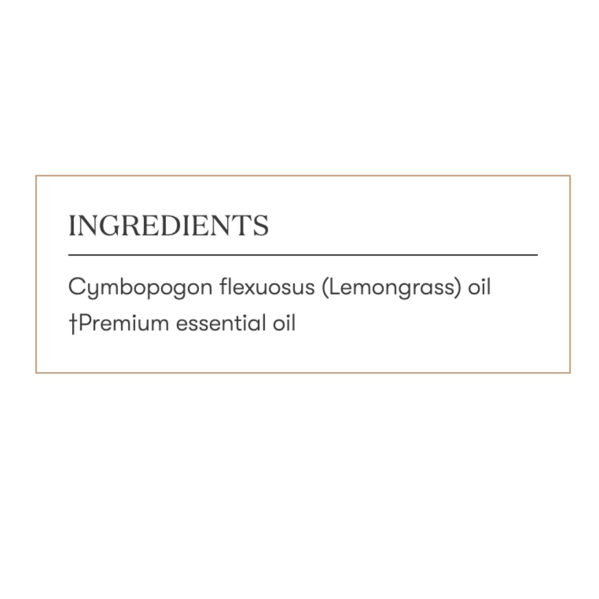 Routine bien-être avec huile Lemongrass Young Living.