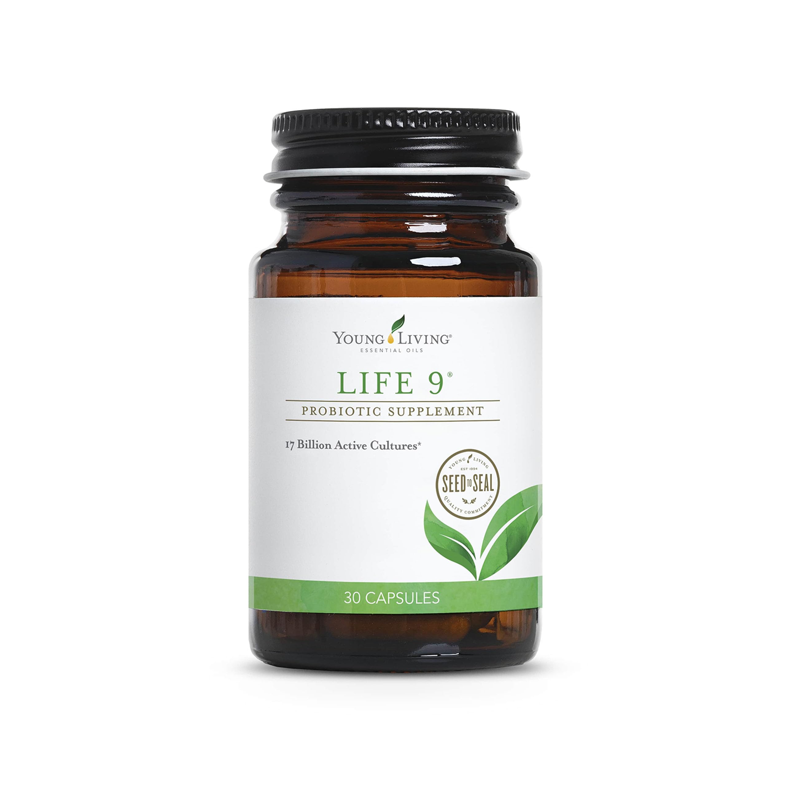 Young Living Life 9 Probiotique – bouteille: soutien digestif et équilibre intestinal au quotidien.