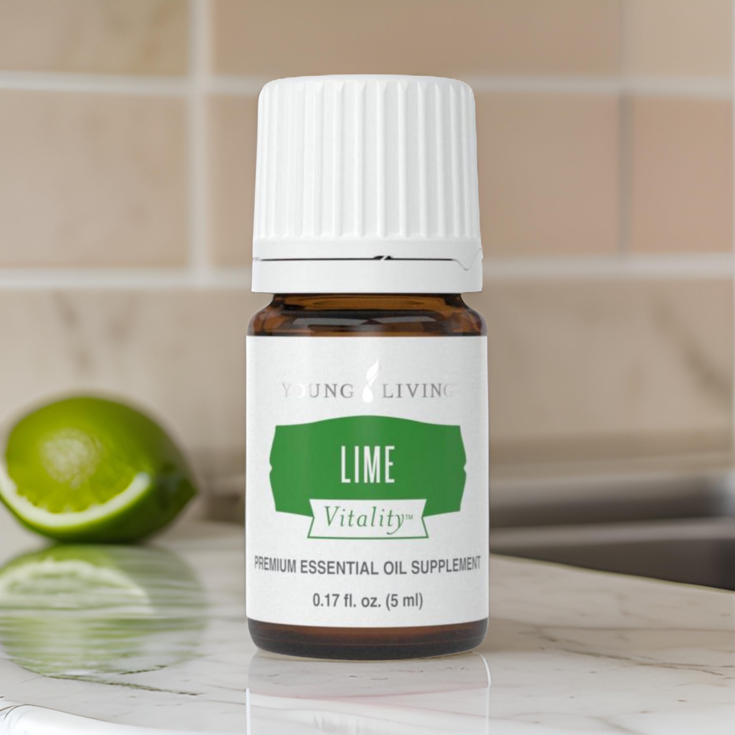 Young Living Lime Vitality, gouttes – pratique pour assaisonner plats et boissons.