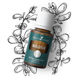 Arôme herbacé marjolaine Young Living évoque bonheur et calme.