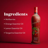 Dose de 1 oz NingXia Red, facile à ajouter à smoothies.