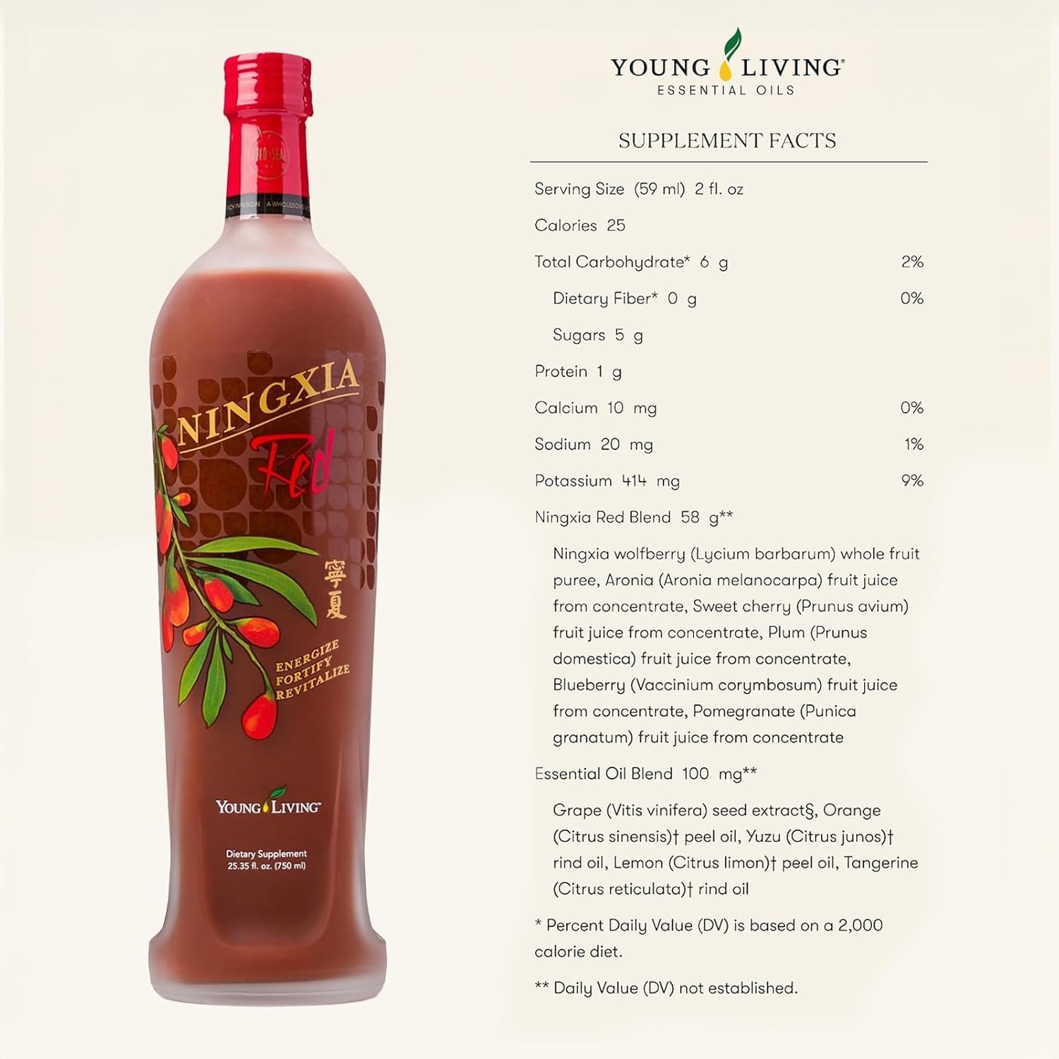 Étiquette NingXia Red en gros plan, démontrant le soin de la marque.