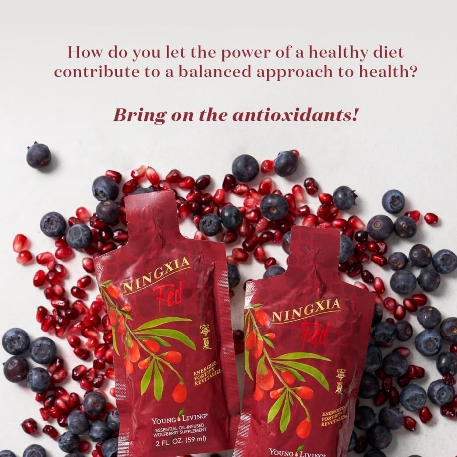 Verre contenant NingXia Red prêt à déguster pour une dégustation rafraîchissante.