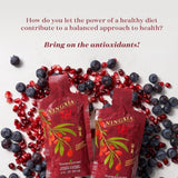 Verre contenant NingXia Red prêt à déguster pour une dégustation rafraîchissante.