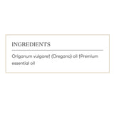 Étiquette claire sur l’emballage Young Living Origan huile essentielle.
