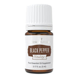 Young Living Poivre Noir Vitality – bouteille 5 ml prête à relever vos plats quotidiens