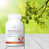 Bouteille PowerGize en gros plan montrant le emballage et l apparence des capsules.