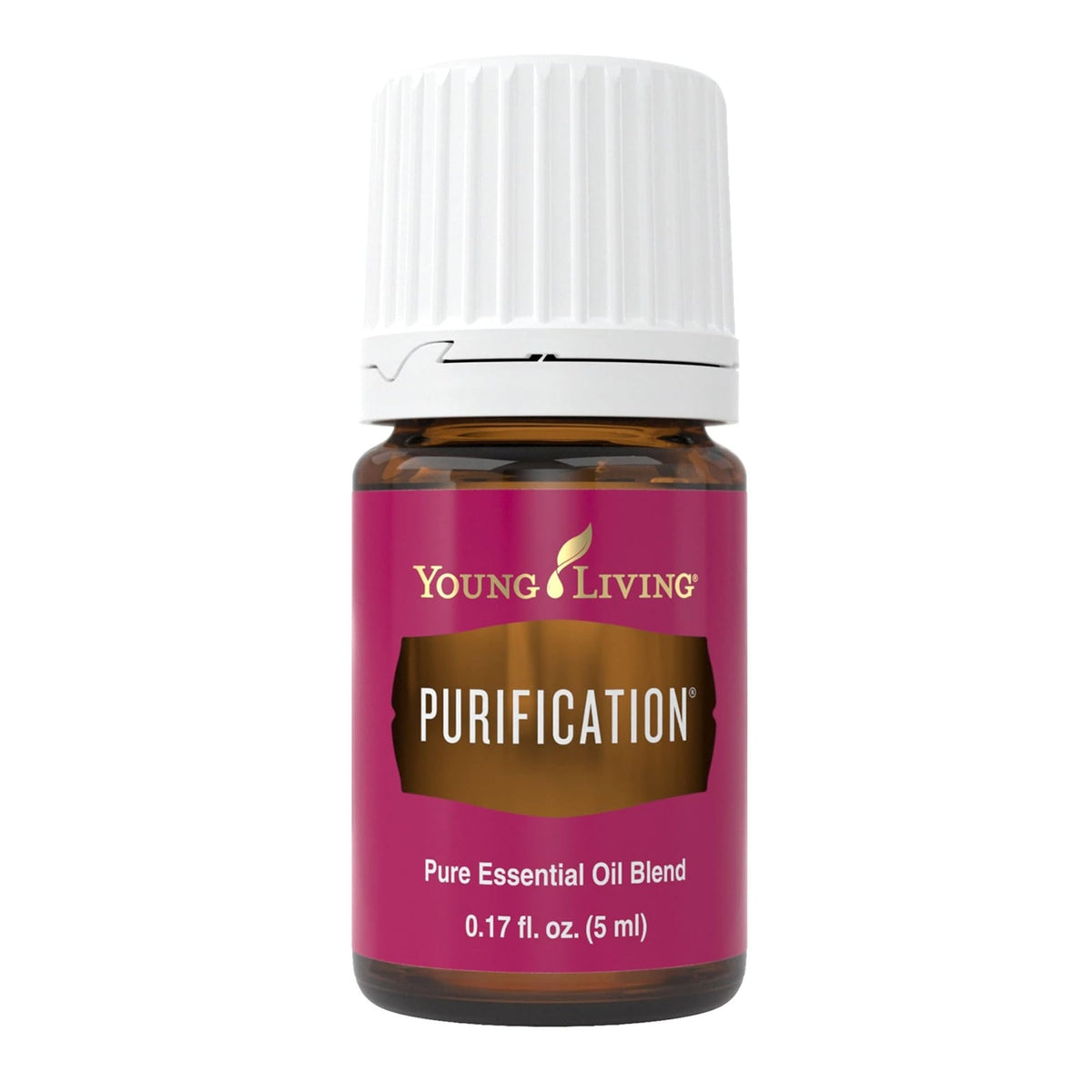 Bouteille Young Living Purification 5 ml prête à diffuser pour une ambiance fraîche.