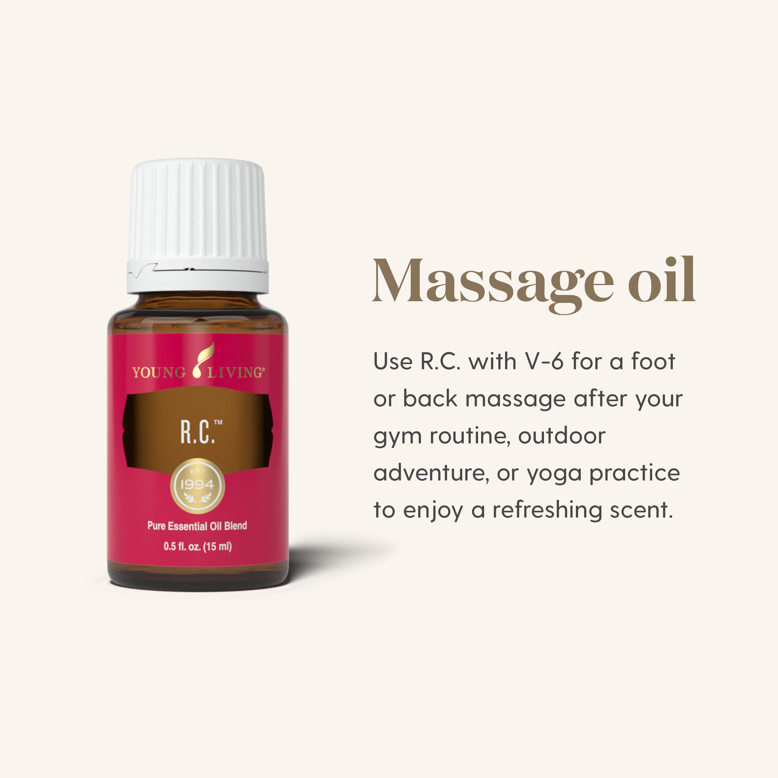 Young Living R.C. – routine bien-être à domicile avec parfum spa.