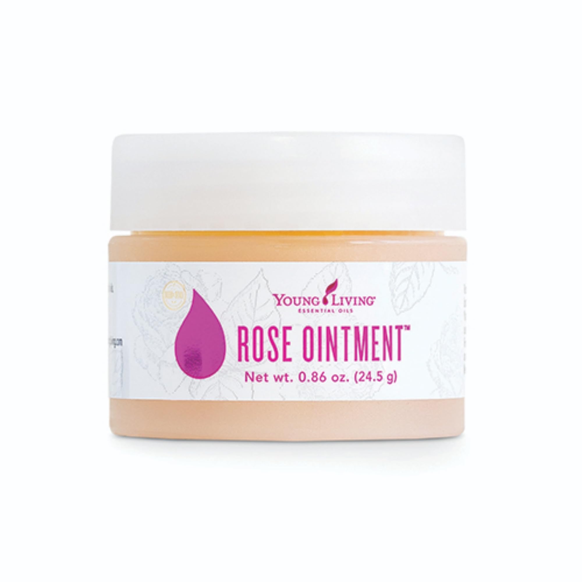 Rose Young Living dans flacon, hydratation légère pour la peau.