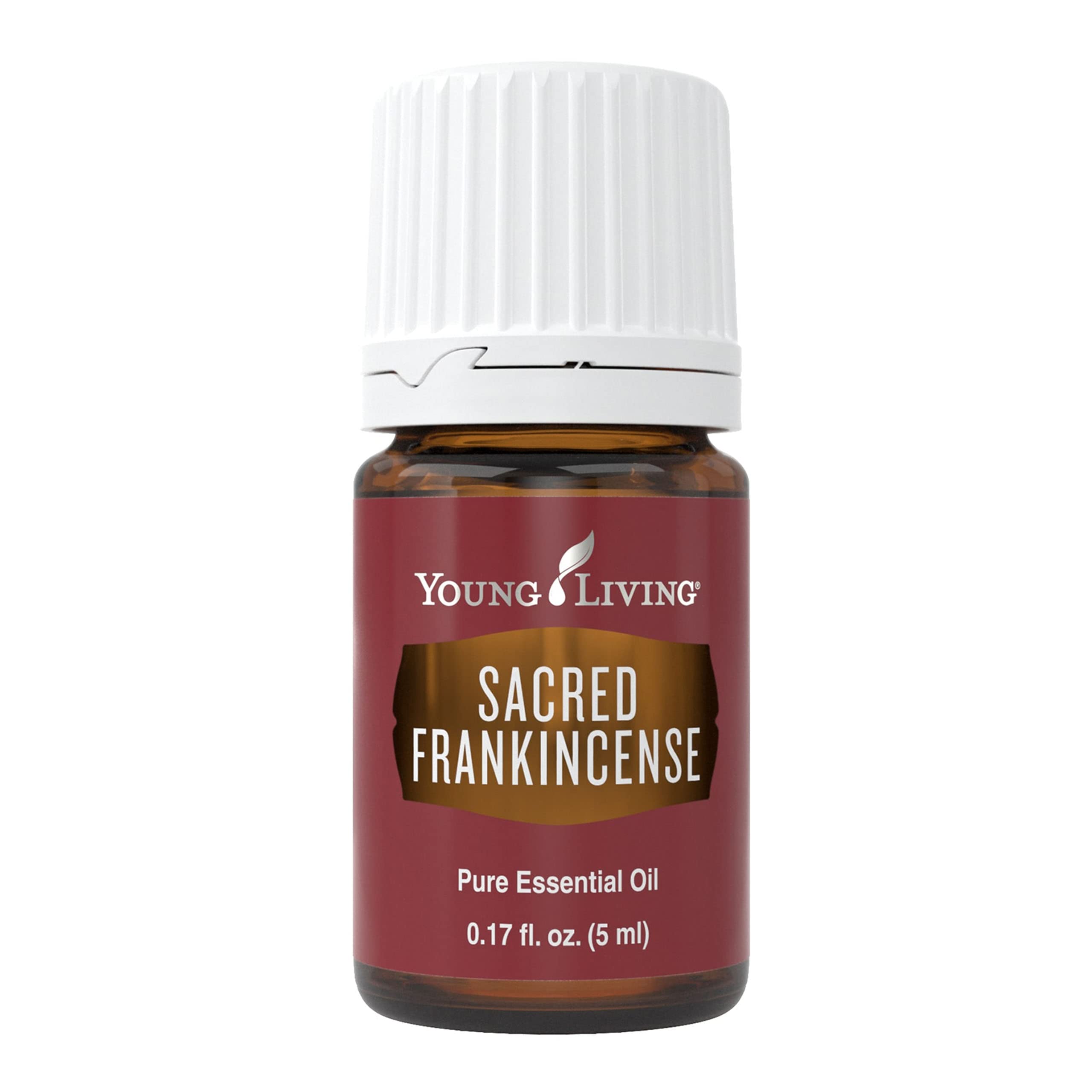 Young Living Sacred Frankincense, bouteille 5ml idéale pour diffusion douce.