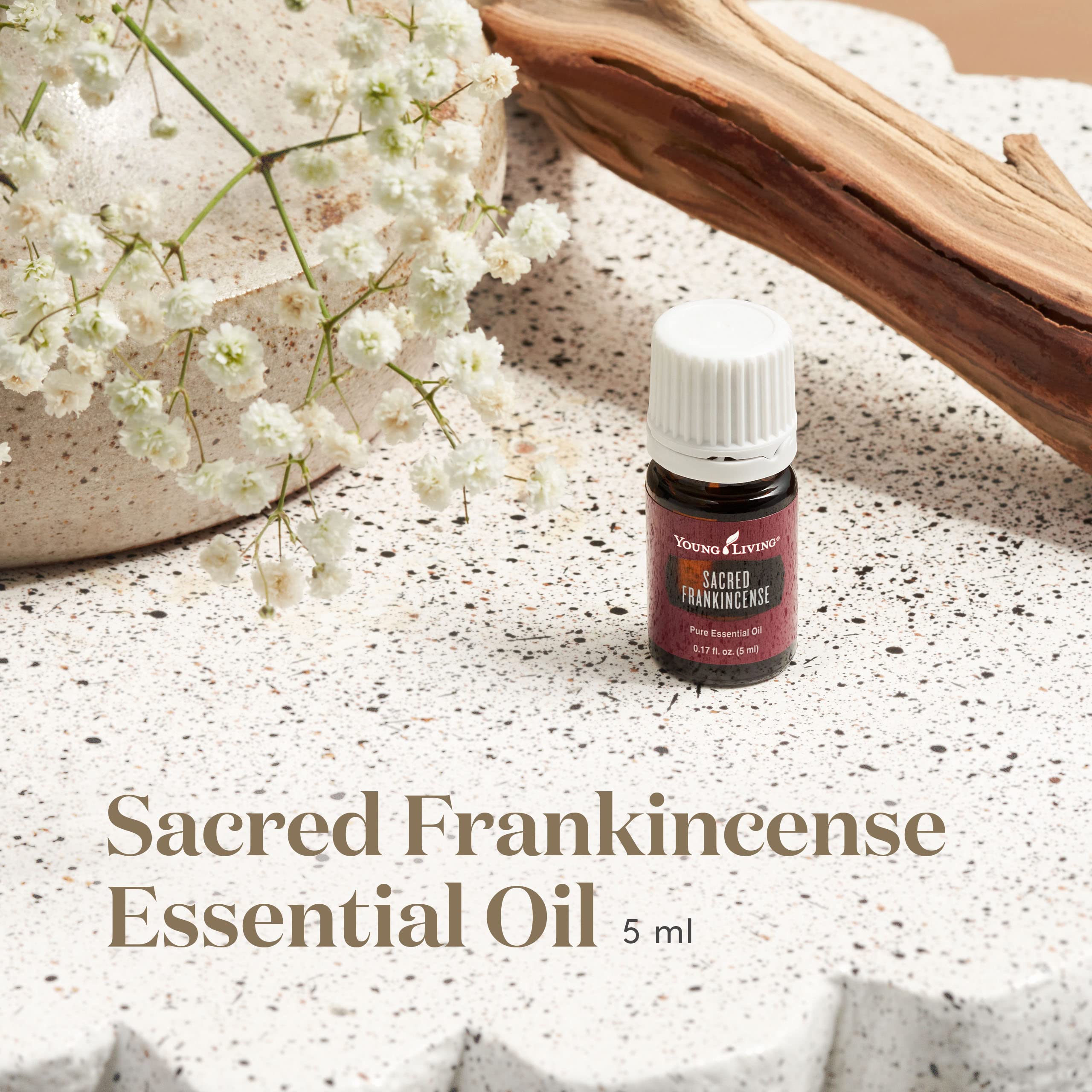 Young Living Sacred Frankincense, gouttes faciles à diluer pour une application topique sûre.