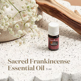 Young Living Sacred Frankincense, gouttes faciles à diluer pour une application topique sûre.