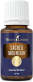 Sacred Mountain de Young Living, bouteille 15 ml prête à diffuser pour une ambiance calme.