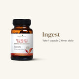 Capsules dorées Young Living Santé de la Prostate, faciles à avaler au quotidien.