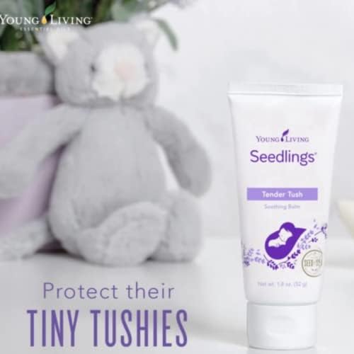 Application douce Seedlings Tender Tush sur la peau délicate du bébé, usage quotidien.
