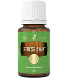 Huile essentielle Stress Away pour massage relaxant et ritualisation du bien‑être.