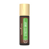 Young Living Stress Away Roll-On 10 ml sur peau, facilite la détente.