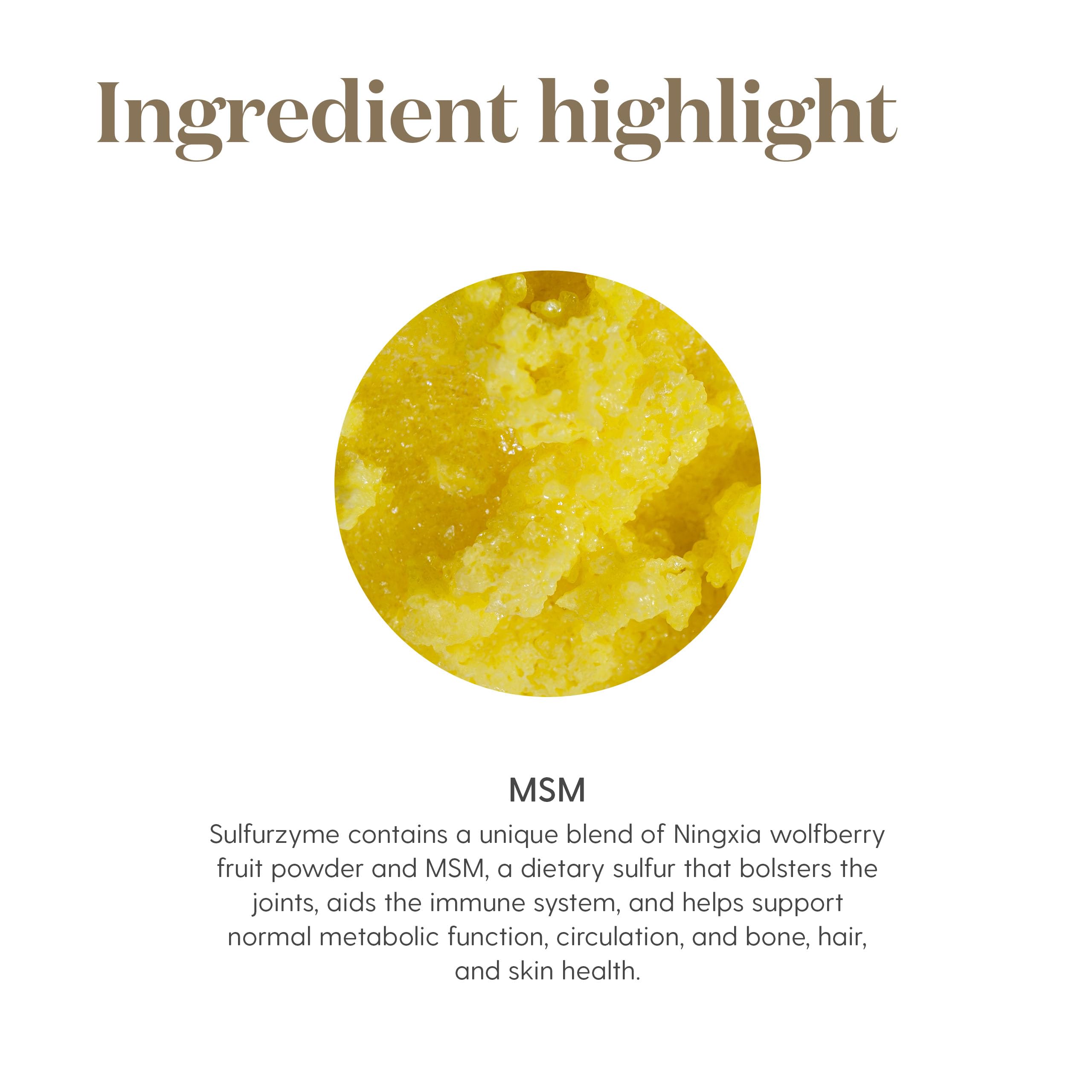 Mélange Wolfberry du Sulfurzyme, goût apprécié et soutien potentiel des cheveux et peau