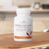 Boîte et emballage Young Living Super Cal Plus illustrant le soin de la présentation.