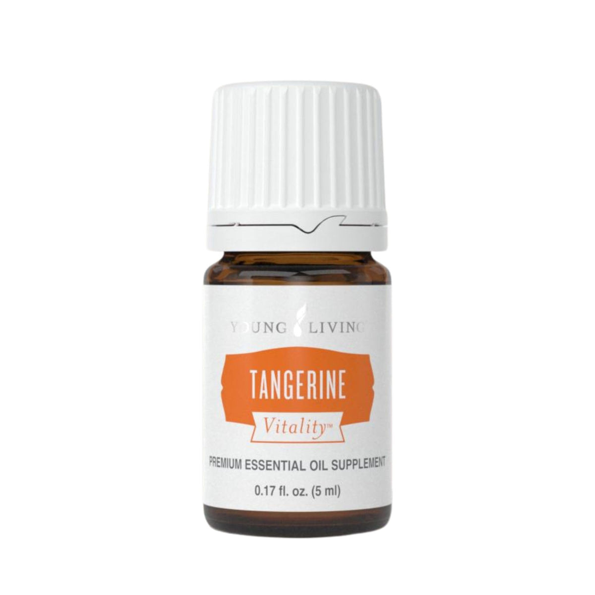 Flacon Young Living Tangerine Vitality 5 ml prêt pour aromathérapie et saveurs
