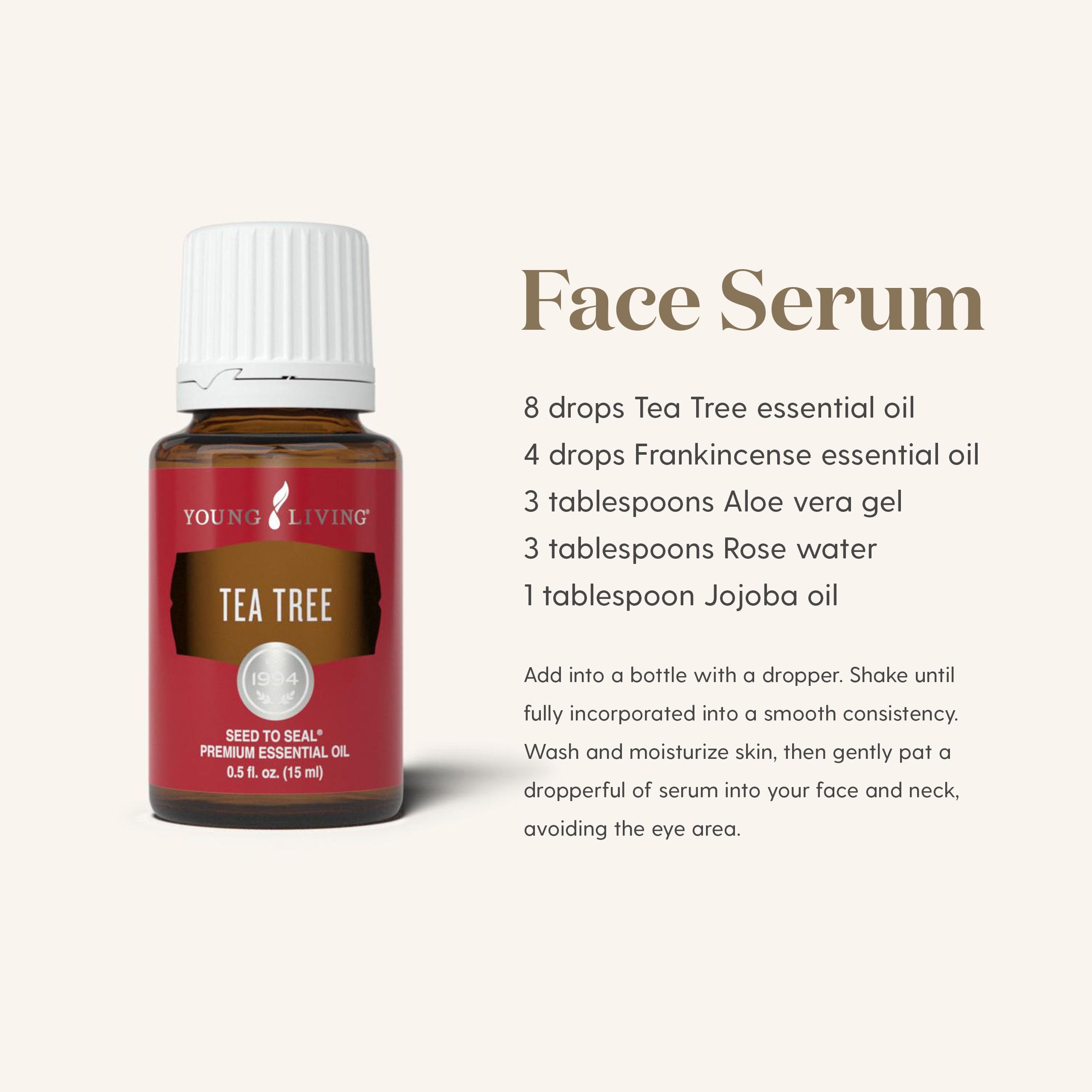 Young Living Tea Tree, soin peau et cheveux avec effet clarifiant.