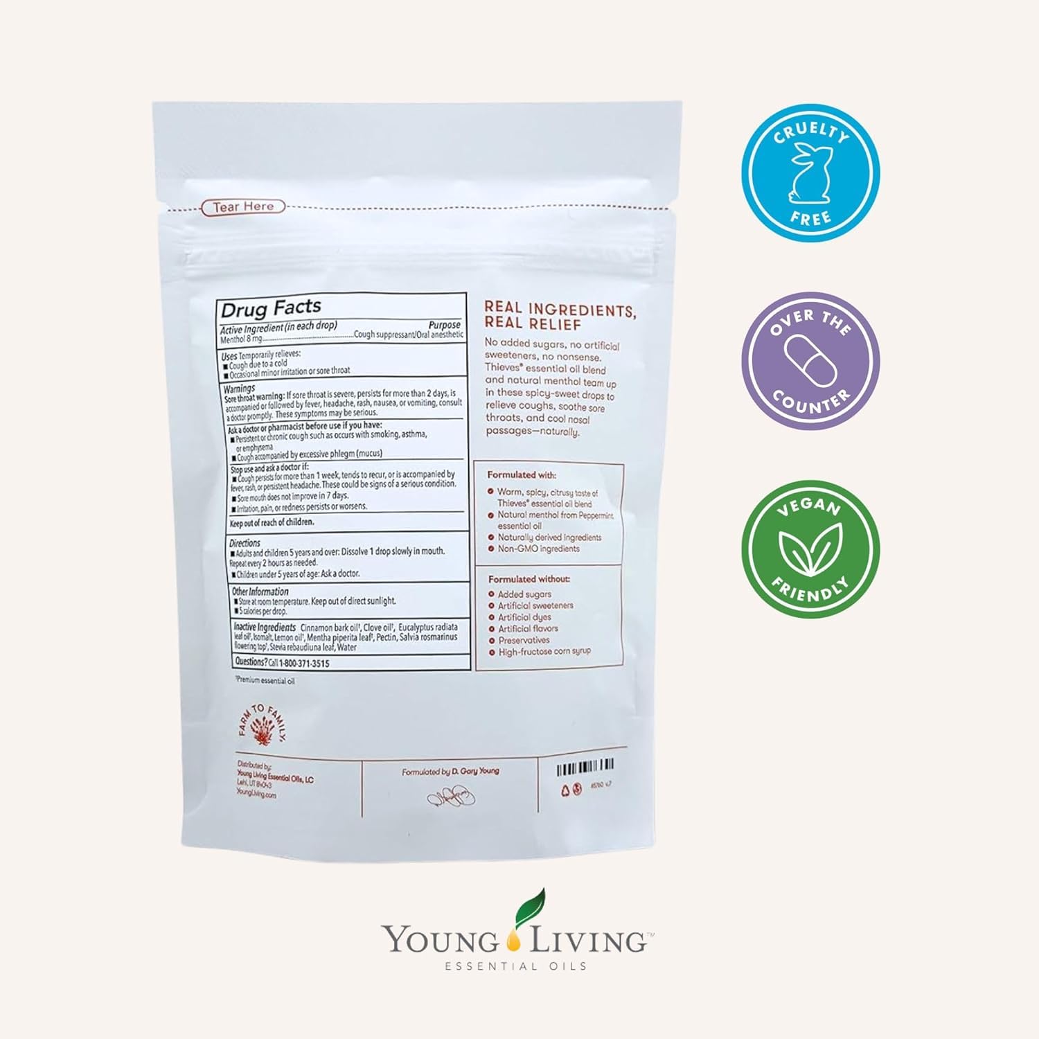 Young Living Thieves Drops format portable pour voyage