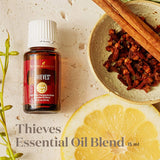 Diffusion aromatique de l'huile Thieves, pour une atmosphère plus vivante dans votre pièce.