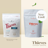 Arôme menthe-epicee des pastilles Young Living Thieves, pour une sensation fraîche et réconfortante.