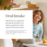 Young Living Thieves Vitality, profil épicé, pour une atmosphère chaleureuse pendant l'aromathérapie.