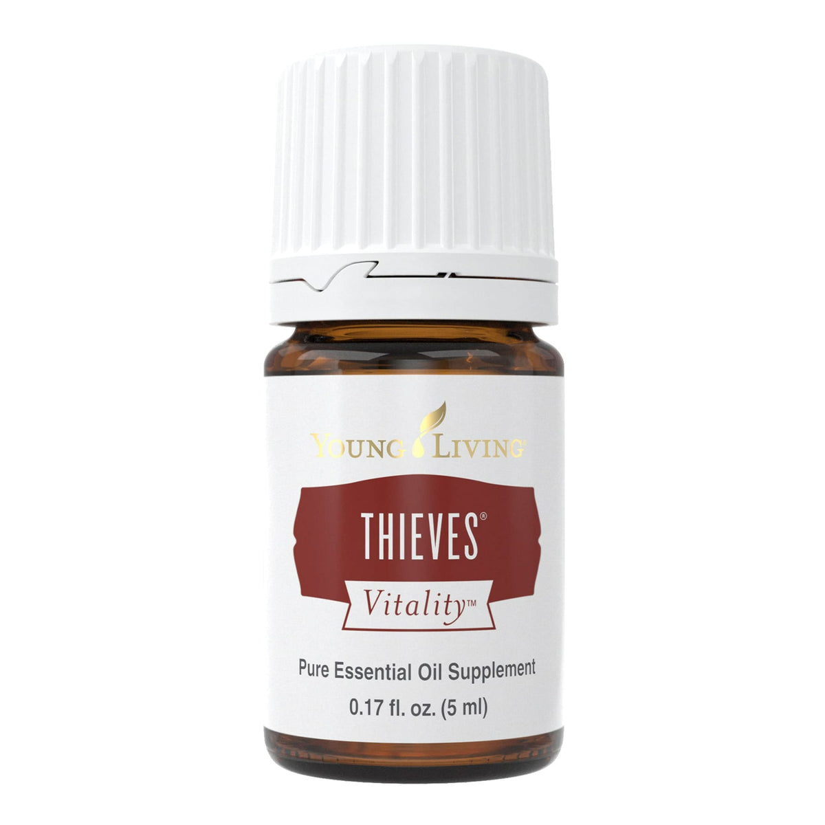 Young Living Thieves Vitality, flacon 5 ml, idéal pour parfumer l'espace et soutenir le bien-être.