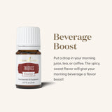 Young Living Thieves Vitality, étiquette végan et kasher, choix sans allergènes.
