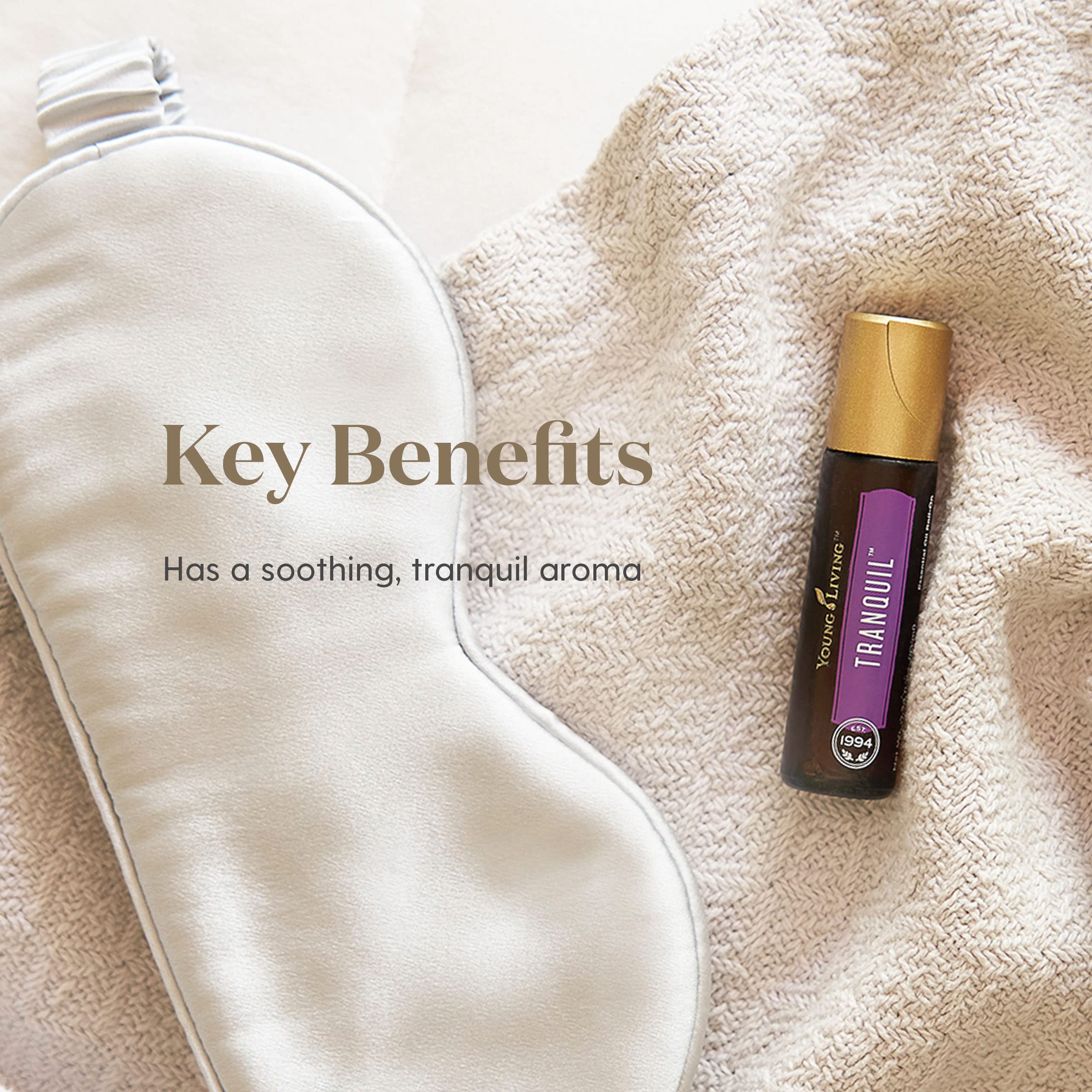 Roll-on Tranquil Young Living avec embout précis pour apaiser rapidement.
