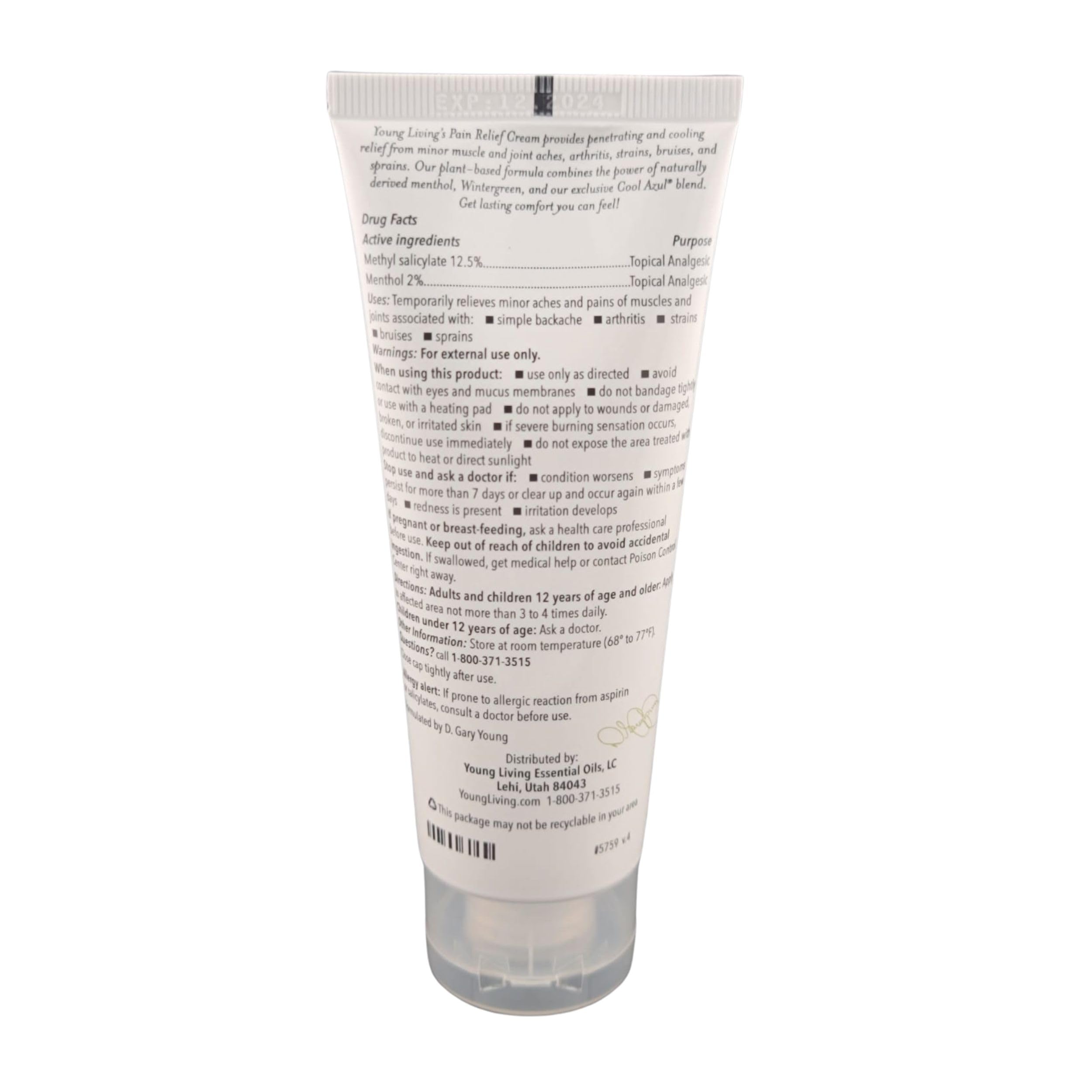 Young Living tube de 100 ml pratique, à emporter pour les séances sportives.