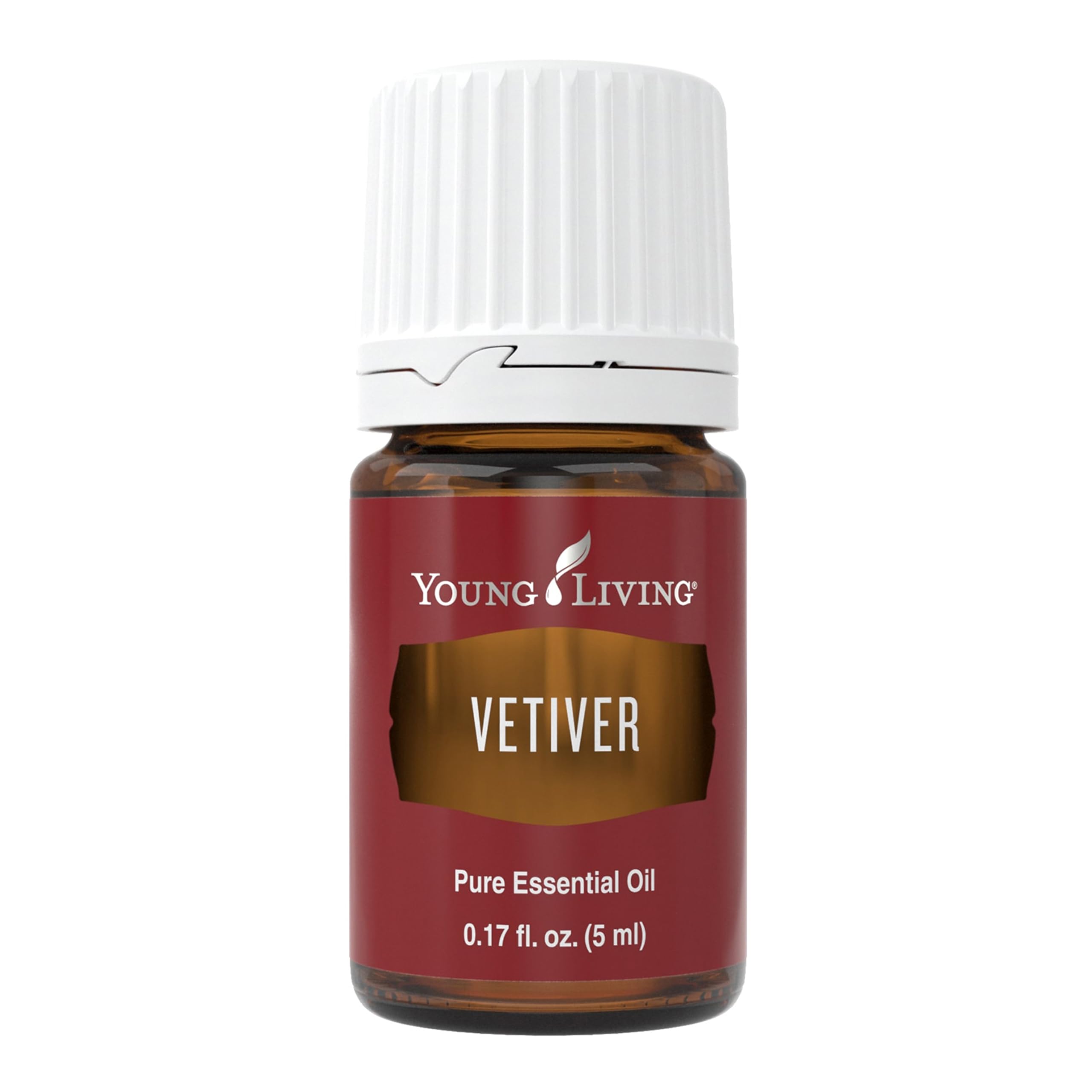 Young Living Vetiver 5ml — flacon inspirant une routine nocturne calme.
