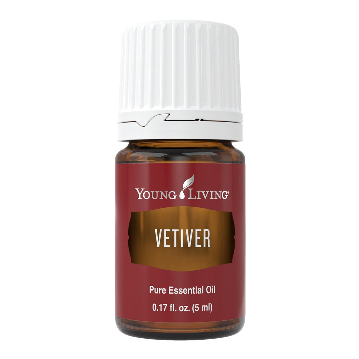 Young Living Vetiver 5ml — flacon inspirant une routine nocturne calme.