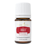 DiGize Vitalité de Young Living dans sa bouteille 5 ml, pratique pour un usage quotidien.