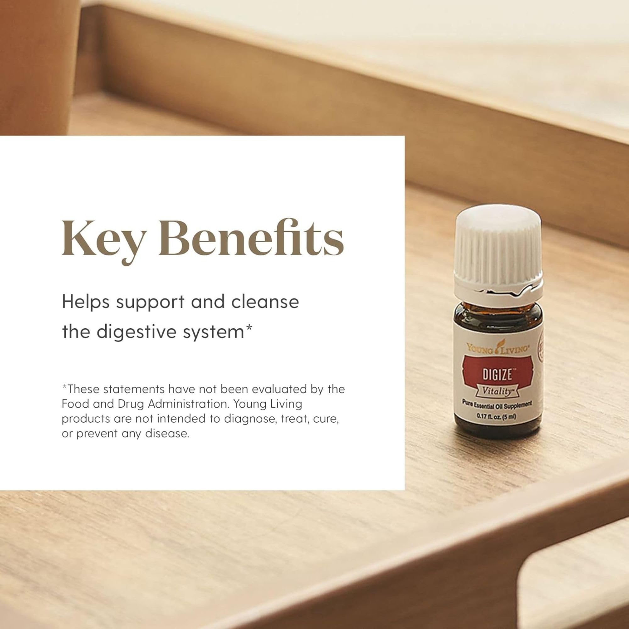 DiGize Vitalité de Young Living dans préparation menthe, usage polyvalent.