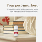 DiGize Vitalité Young Living dans petite bouteille, idéal pour voyager et rester équilibré.