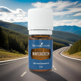 Massage avec Wintergreen Young Living, application en douceur