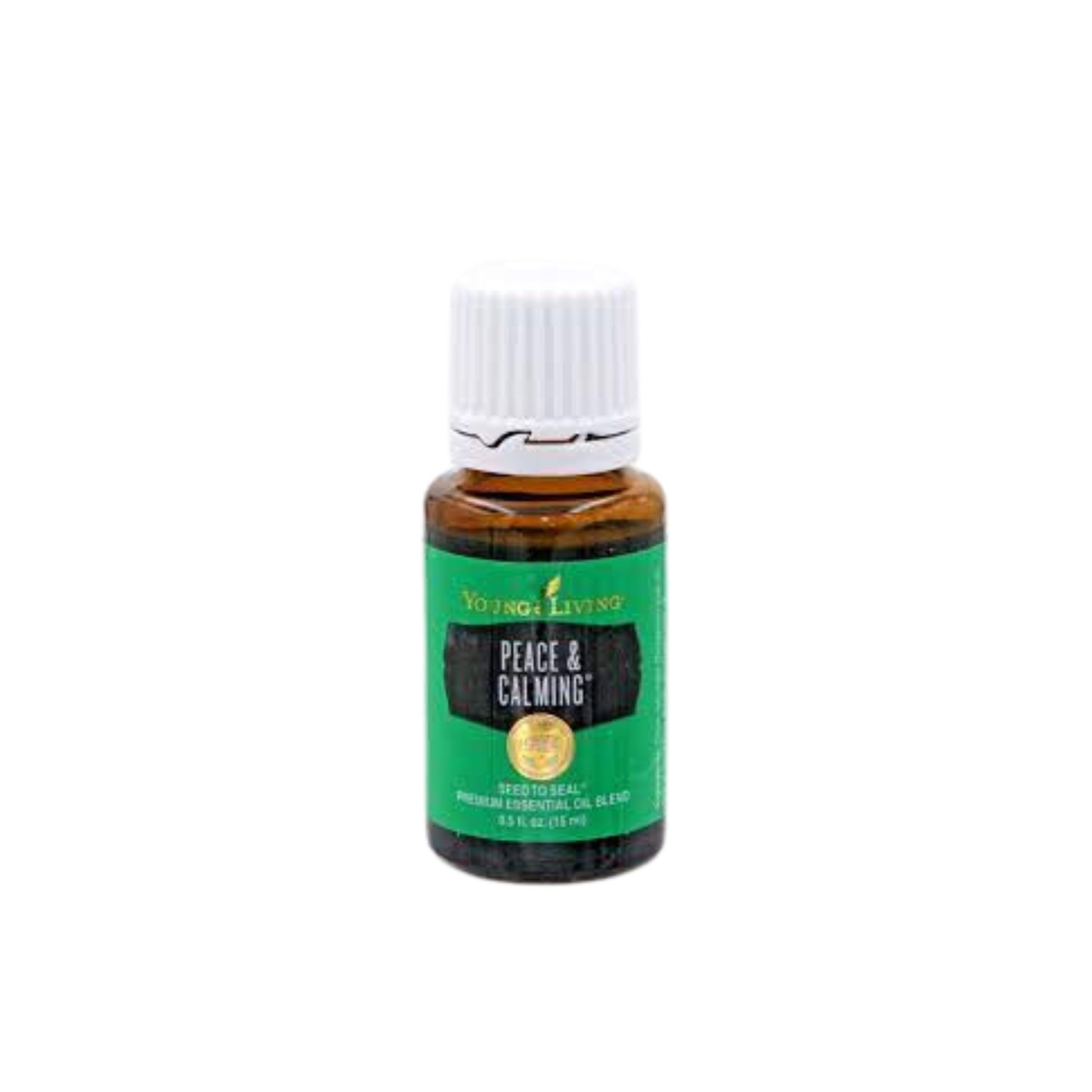 Young Living Paix et Calme, notes ylanga-ylang et patchouli pour relaxation.