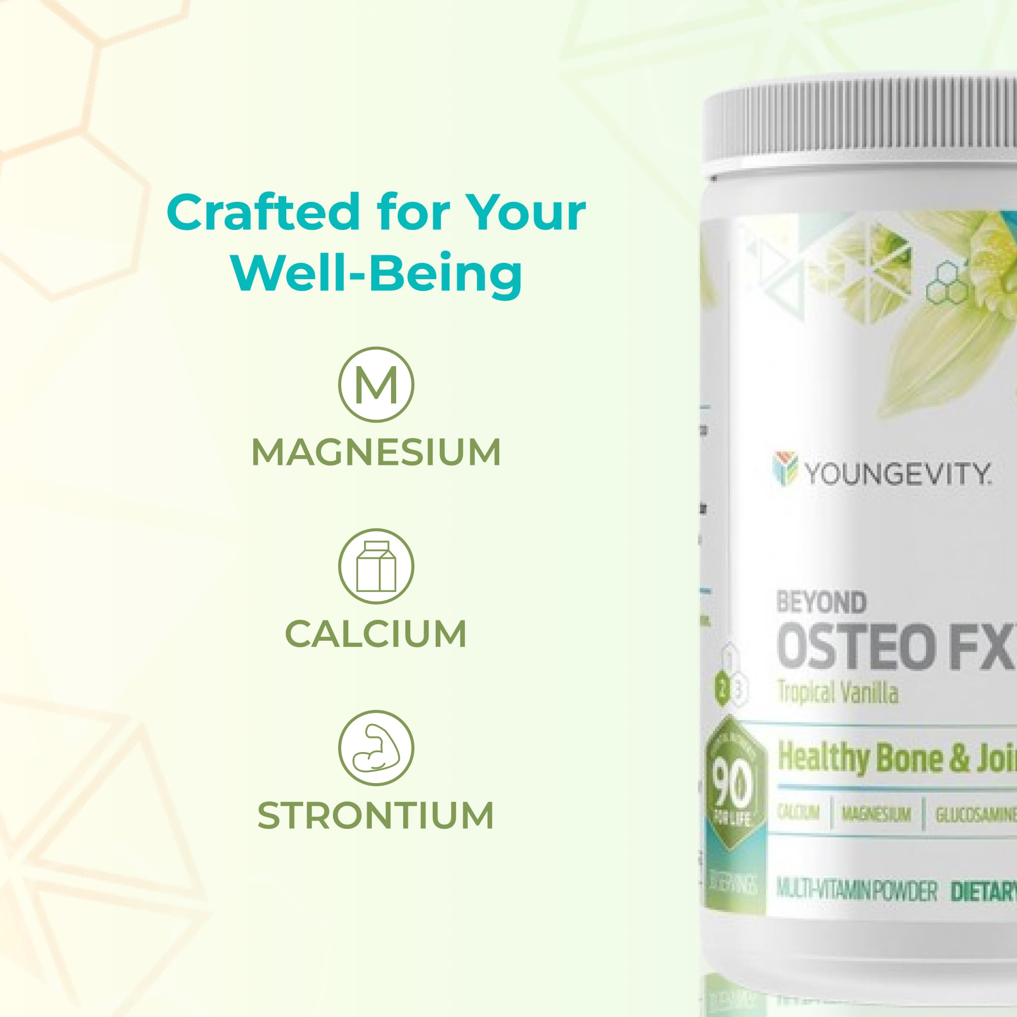 Youngevity Beyond Osteo-FX magnésium et zinc assurent un équilibre minéral
