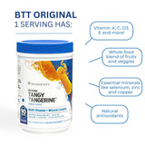 Poudre Youngevity BTT Originale prête à être mélangée dans l'eau.